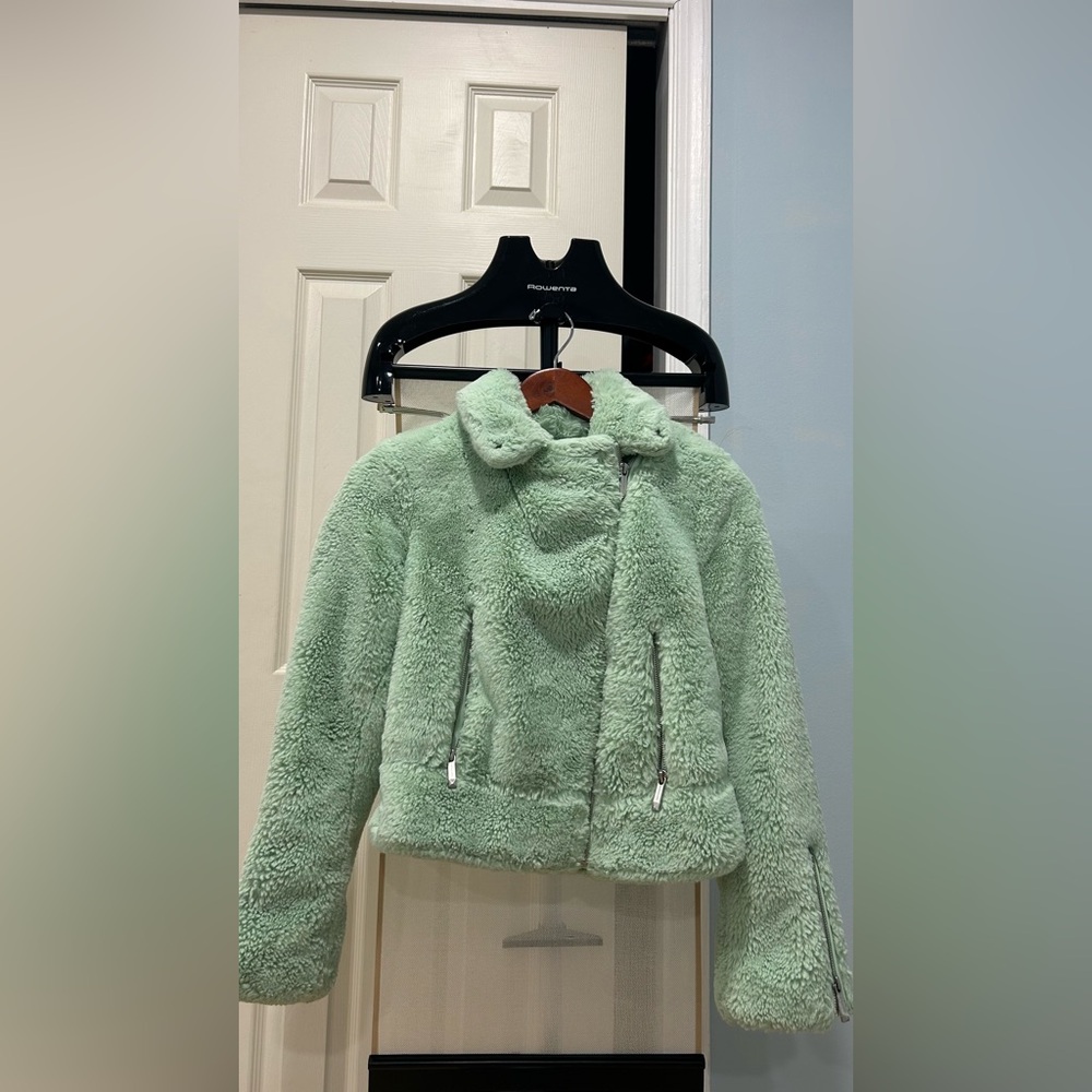 BCBGMaxAzria  Mint Green Puffer Jacket